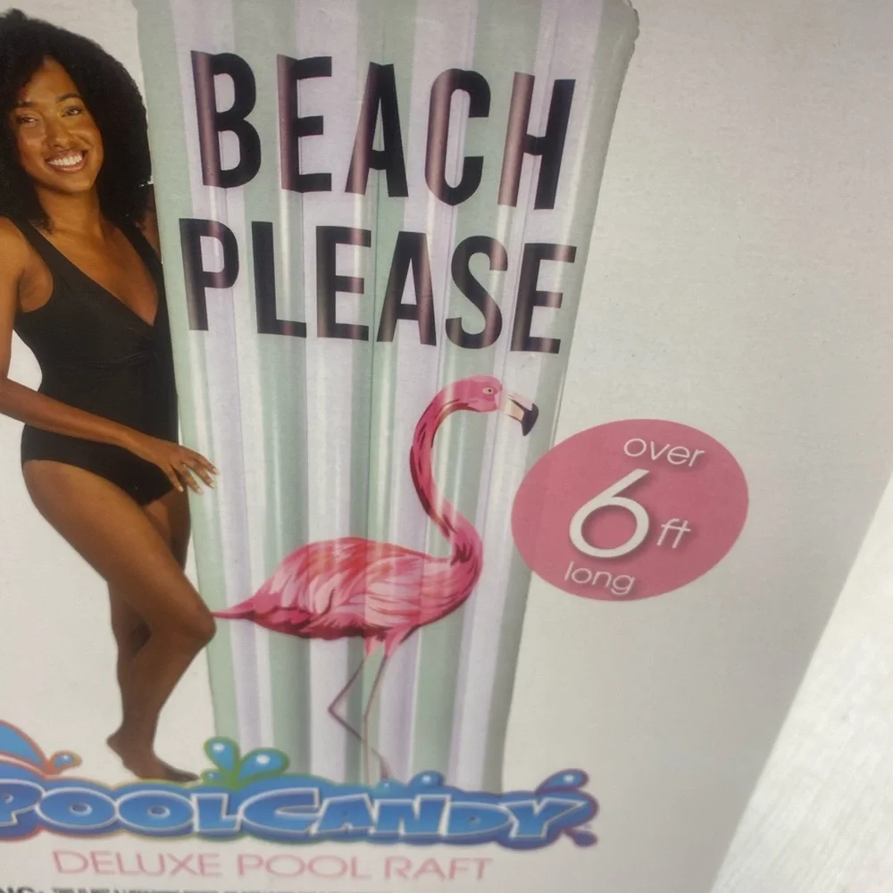 Report Collection PoolCandy Deluxe Inflatable Raft - Pink Flamingo - Picture 3 of 10